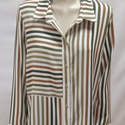 Camisa rayas verde - Imagen 1