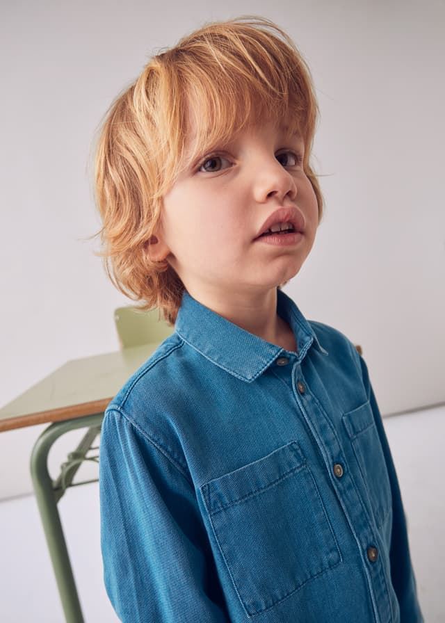 Camisa vaquera azul medio - Imagen 2