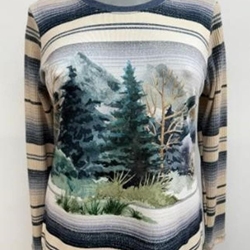 Camiseta abetón azul - Imagen 1