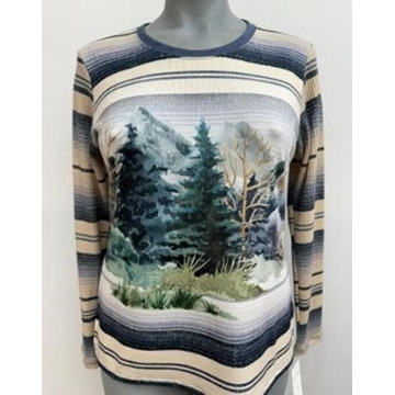 Camiseta abetón azul - Imagen 1