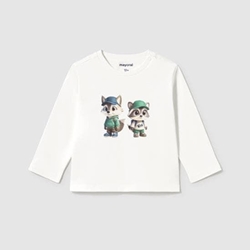 Camiseta amigos nata - Imagen 1