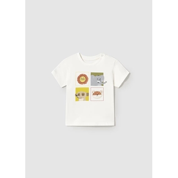 Camiseta animales nata - Imagen 1