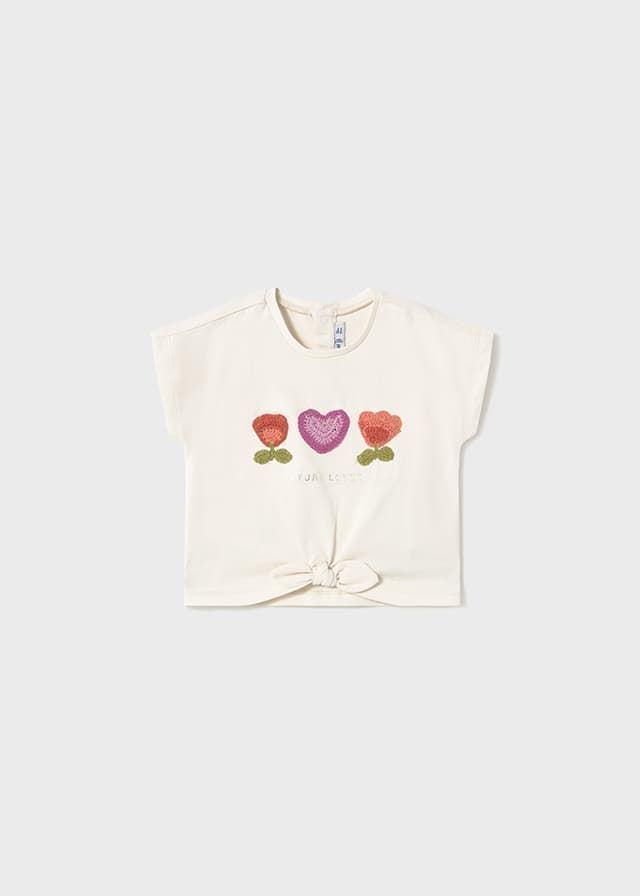 Camiseta apliques croché - Imagen 2