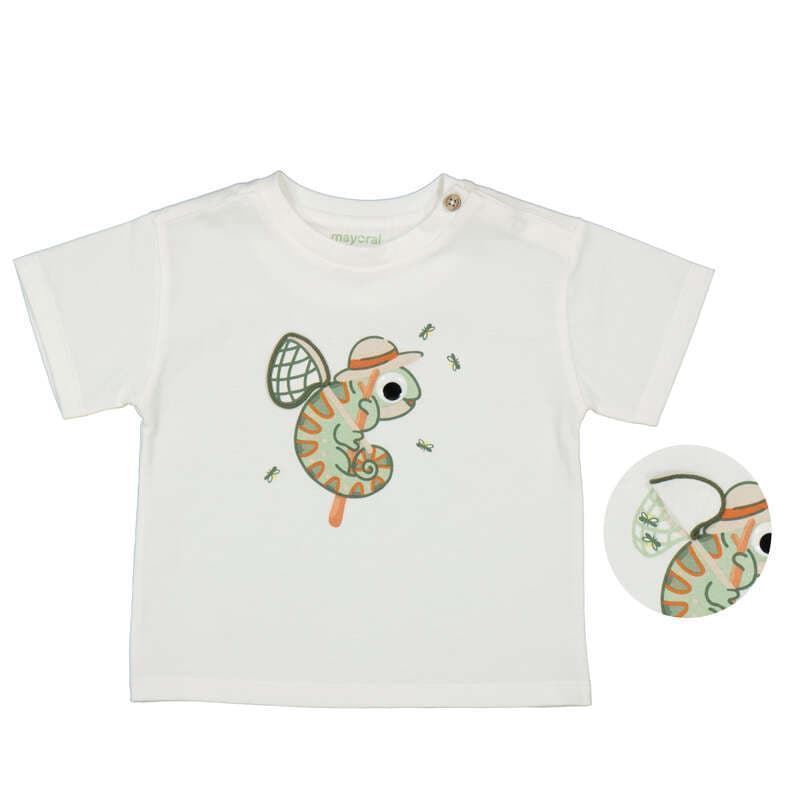 Camiseta apliques play nata - Imagen 5