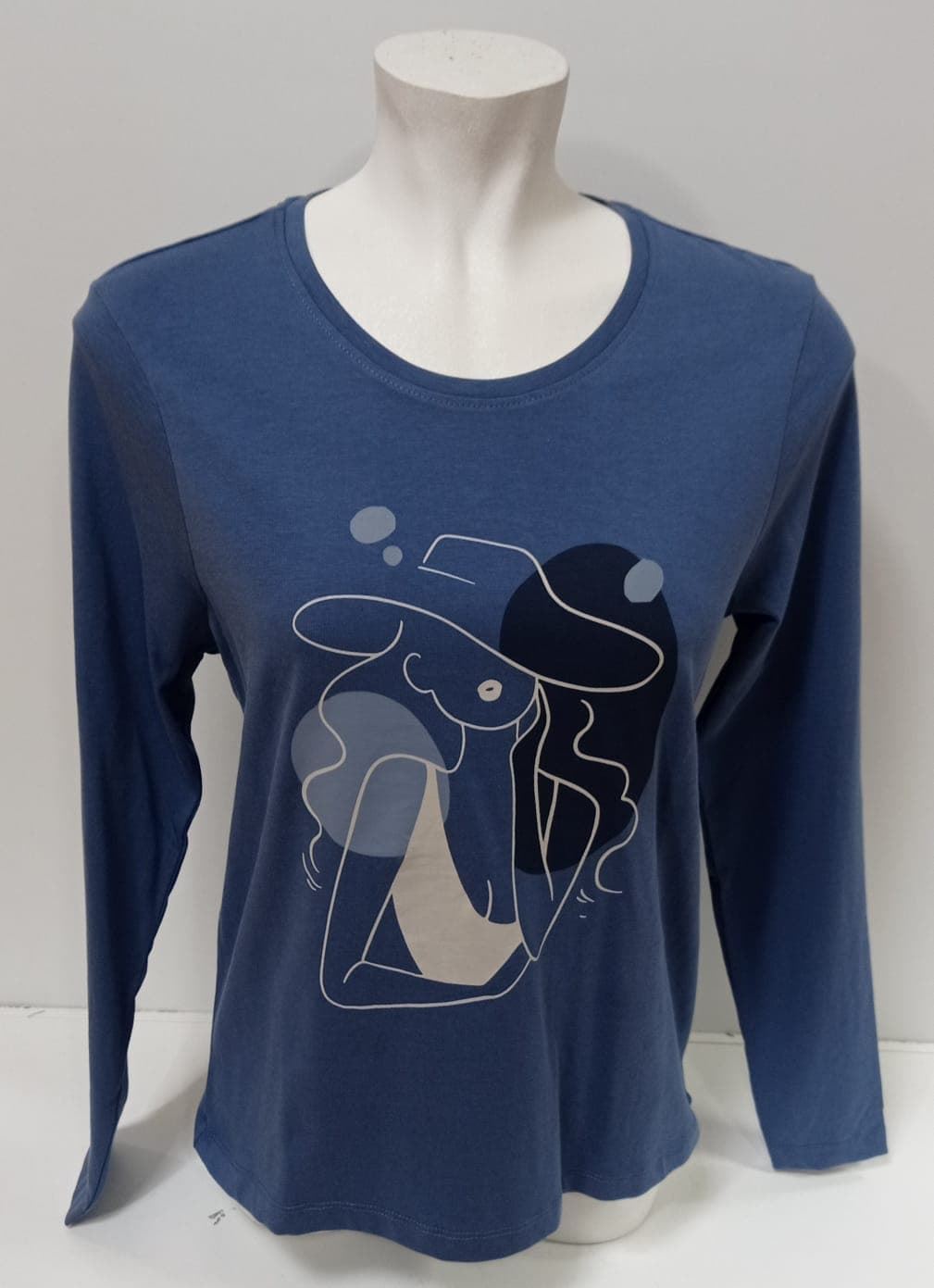 Camiseta azul - Imagen 1