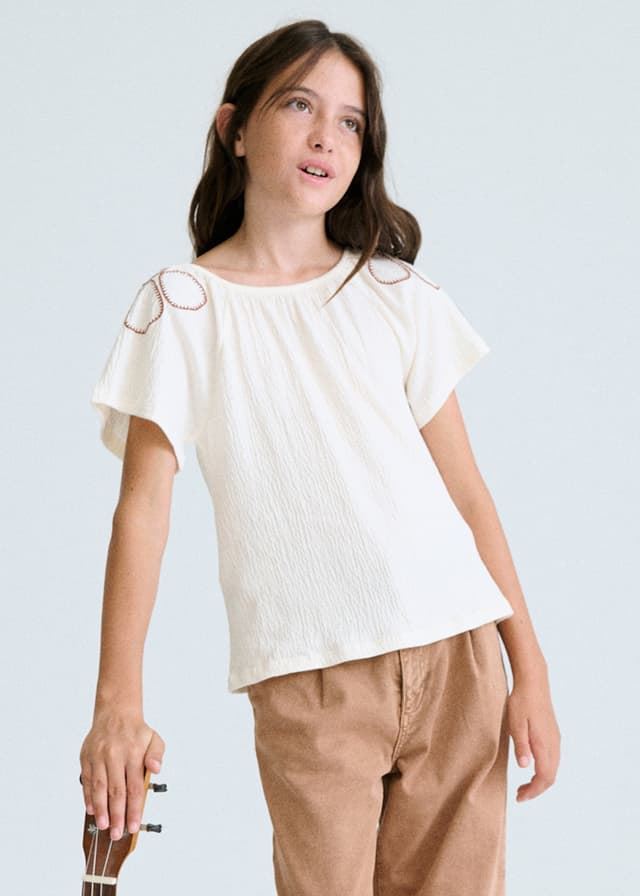 Camiseta bambula hueso - Imagen 2