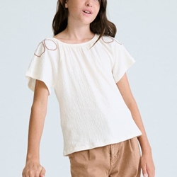 Camiseta bambula hueso - Imagen 2