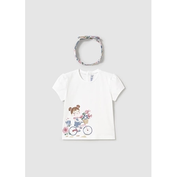 Camiseta blanca con diadema - Imagen 1