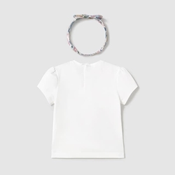 Camiseta blanca con diadema - Imagen 2