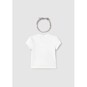 Camiseta blanca con diadema - Imagen 2