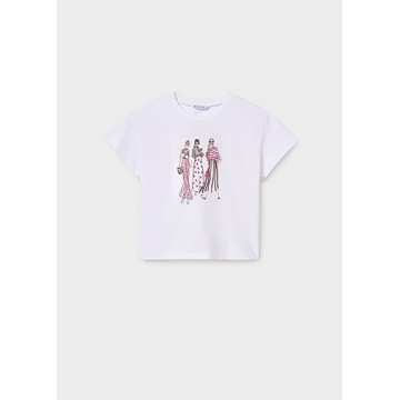 Camiseta blanco-hibisco - Imagen 1