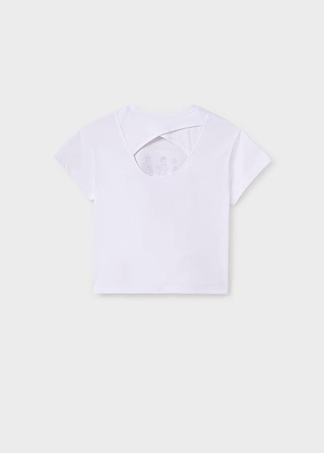 Camiseta blanco-hibisco - Imagen 2