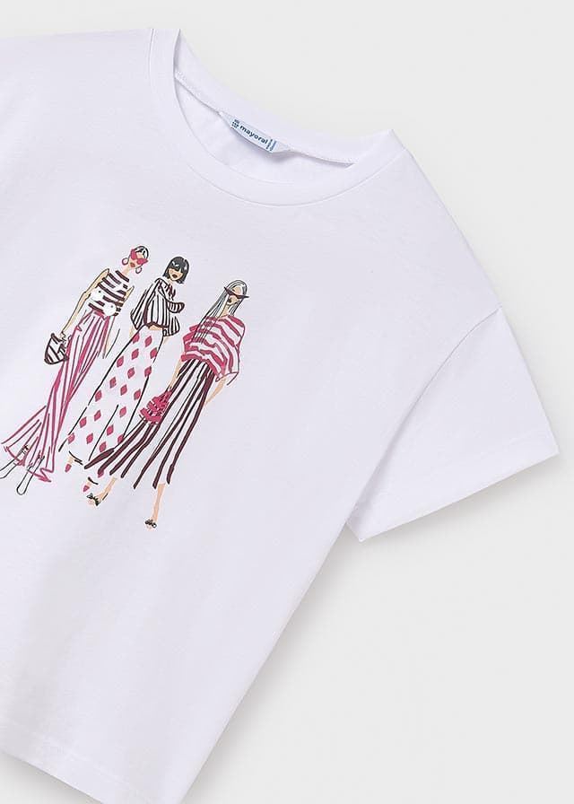 Camiseta blanco-hibisco - Imagen 3