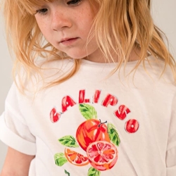 Camiseta blanco-persimon - Imagen 2