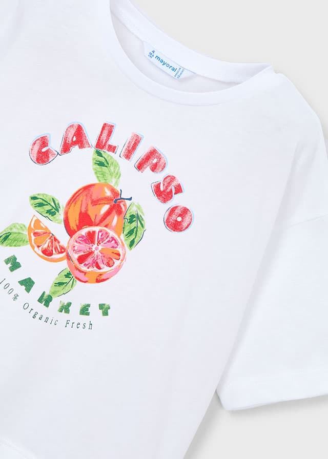 Camiseta blanco-persimon - Imagen 6