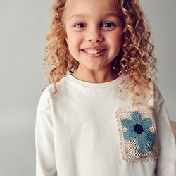 Camiseta bolsillo crochet - Imagen 1