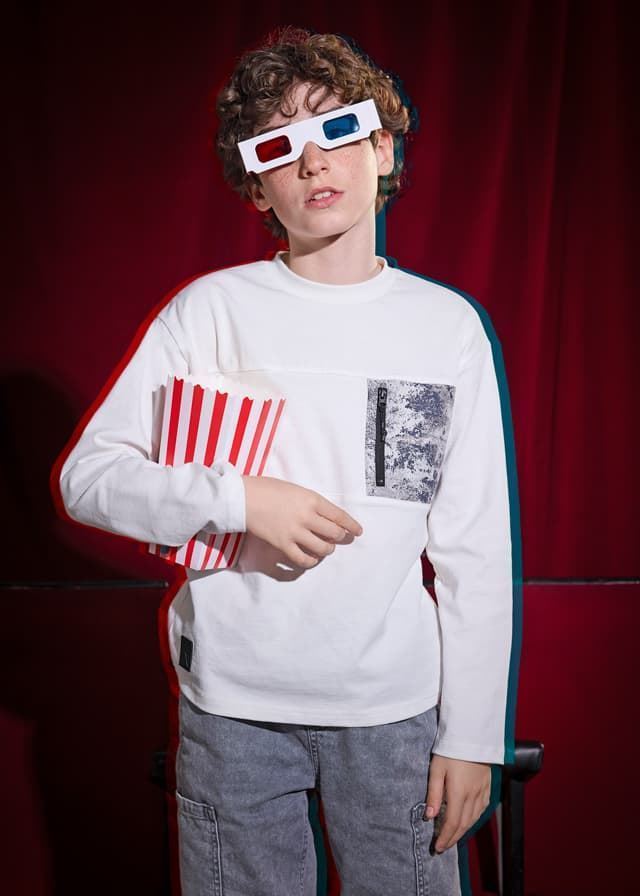 Camiseta bolsillo nata - Imagen 1