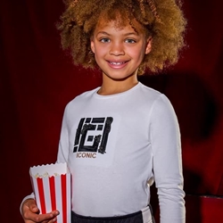 Camiseta bordada nata-negro - Imagen 1