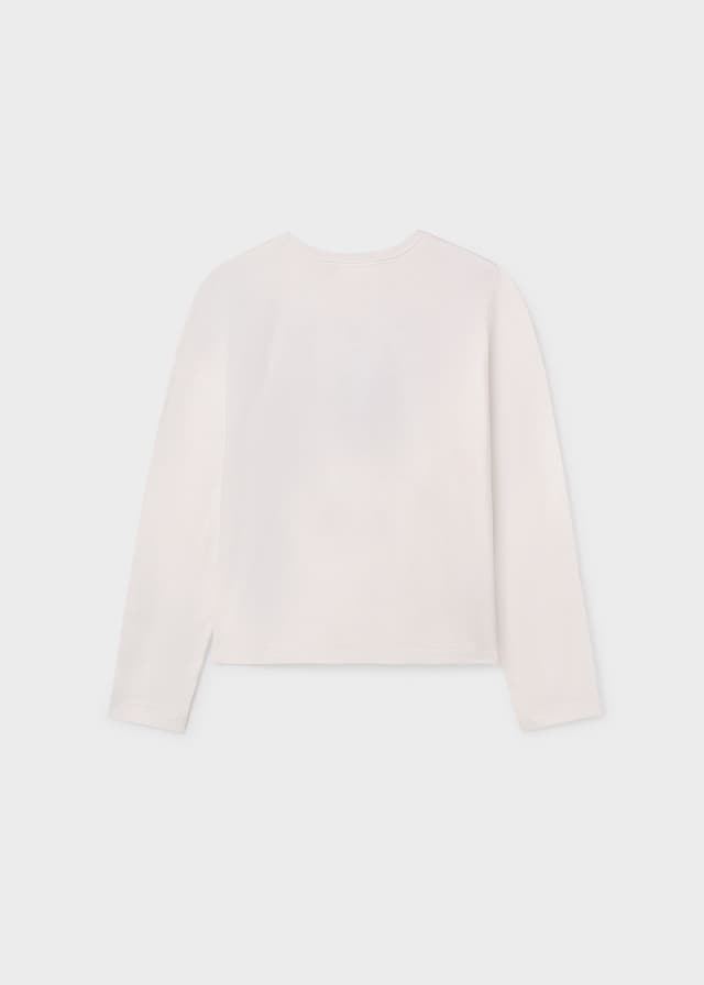 Camiseta bordada nata-negro - Imagen 3