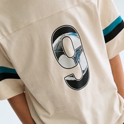 Camiseta combinada crema - Imagen 2