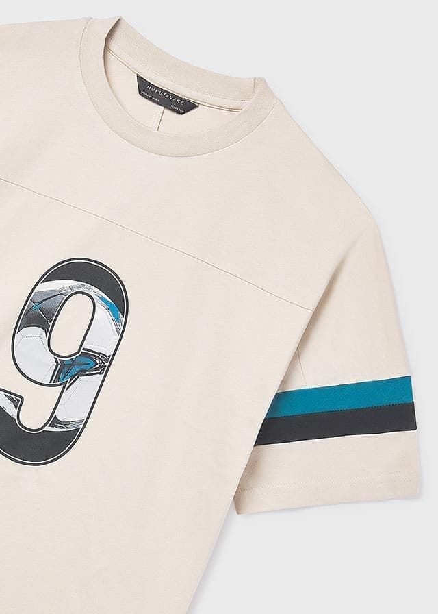 Camiseta combinada crema - Imagen 6