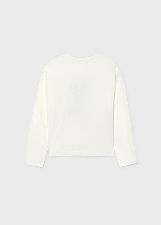 Camiseta con pañuelo nata - Imagen 4