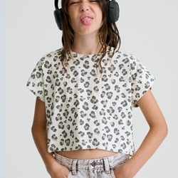 Camiseta estampada hueso - Imagen 1