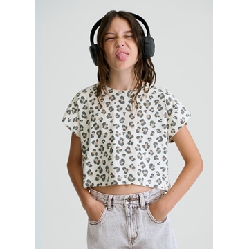 Camiseta estampada hueso - Imagen 1