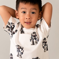 Camiseta estampada robots - Imagen 1