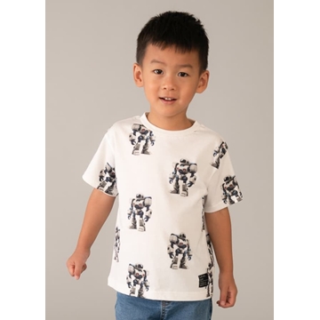 Camiseta estampada robots - Imagen 2
