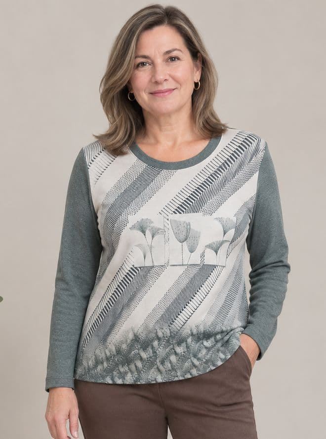 Camiseta flor - Imagen 1