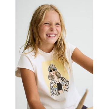 Camiseta gráfica hueso - Imagen 1