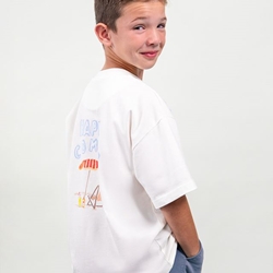 Camiseta "happy combo" nata - Imagen 1