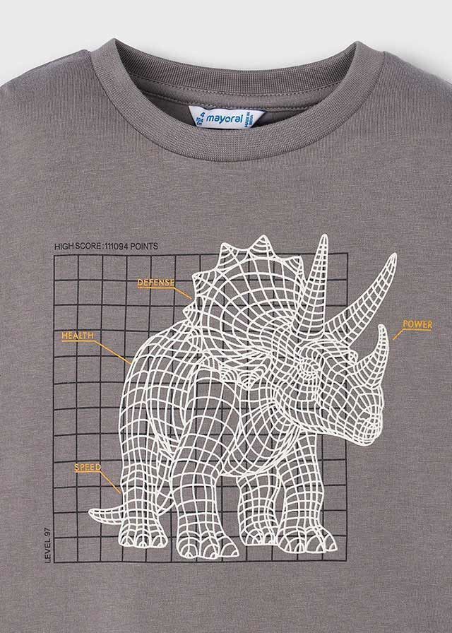 Camiseta interactiva dinosaurio gris - Imagen 6