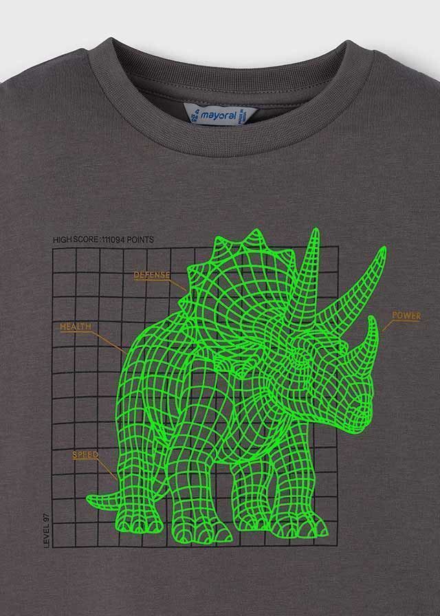 Camiseta interactiva dinosaurio gris - Imagen 7