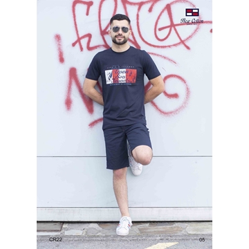 Camiseta manga corta marino - Imagen 1