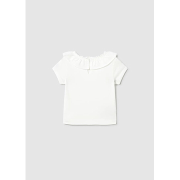 Camiseta manga corta volante crudo - Imagen 2