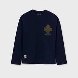 Camiseta manga larga apliques marino - Imagen 2