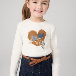 Camiseta manga larga con coletero - Imagen 1