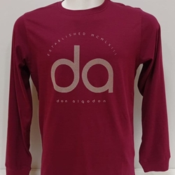 Camiseta manga larga granate - Imagen 1