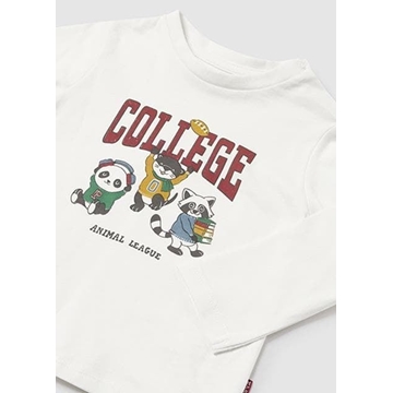 Camiseta manga larga nata-guinda - Imagen 2