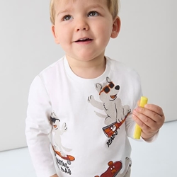 Camiseta manga larga nata - Imagen 1