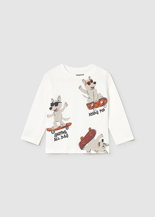 Camiseta manga larga nata - Imagen 4