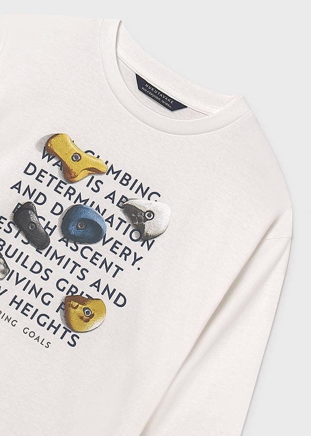 Camiseta manga larga nata - Imagen 5