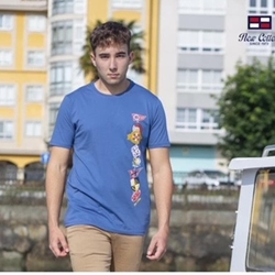 Camiseta marinera cuerda azul - Imagen 1