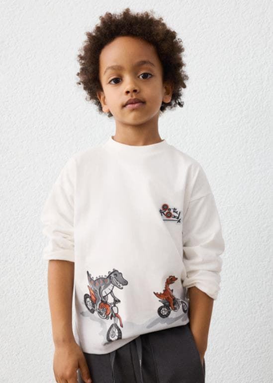 Camiseta nata motos - Imagen 1