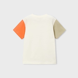 Camiseta nata-naranja - Imagen 2