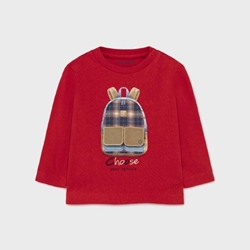 Camiseta play mochila rojo - Imagen 1