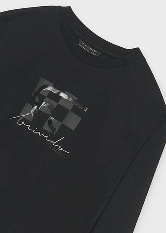 Camiseta print negro - Imagen 4