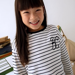 Camiseta rayas marino - Imagen 1